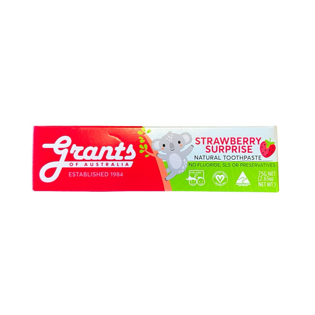 Grants Toothpaste Strawberry 75g Grants toothpaste strawberry 75g