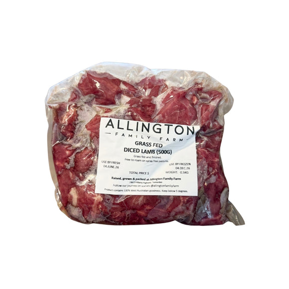 Allington Lamb Diced 500g