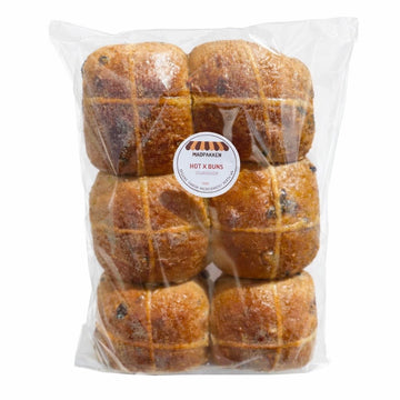 Madpakken Sourdough Hot Cross Buns 6 Pack