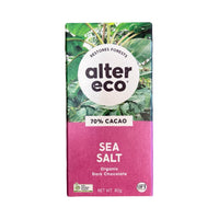 Alter Eco Chocolate Sea Salt 90% 80g