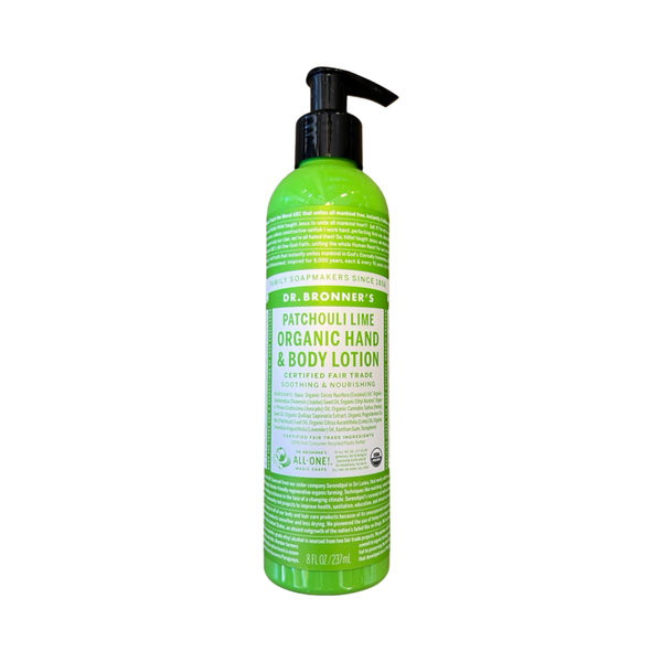 Dr Bronners Hand Lotion Patchouli Lime 237ml