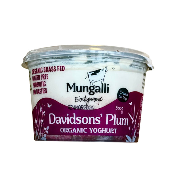 Mungali Organic Plum Yoghurt 500g