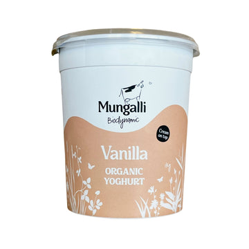 Mungali Organic Vanilla Yoghurt 1kg