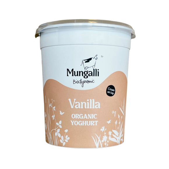 Mungali Organic Vanilla Yoghurt 1kg