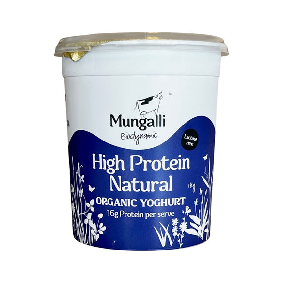 Mungali Organic High Protein Natural Yoghurt 1kg