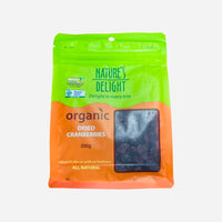 Natures Delight Dried Cranberries 200g