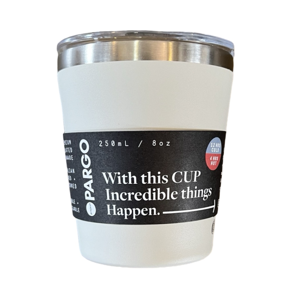 Pargo Cup White 8oz | Dunn & Walton