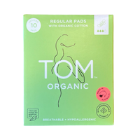 Tom Organic Pads Regular 10pk