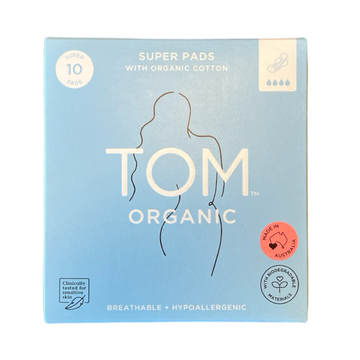 Tom Organic Pads Super 10pk