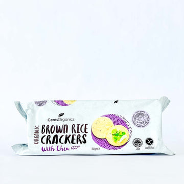 Ceres Rice Crackers Chia 115g
