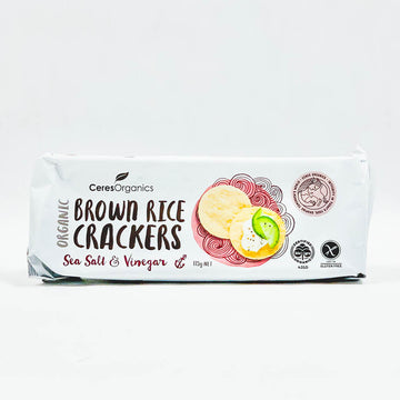 Ceres Rice Crackers Salt & Vinegar 115g