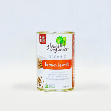 Global Organics Brown Lentils 400g