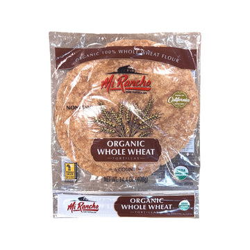 Mi Rancho Organic Whole Wheat Flour Tortillas Large 6pk 408g