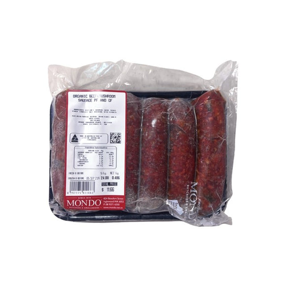 Mondo Beef & Mushroom Sausages 490g