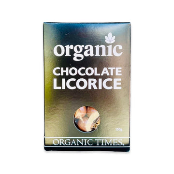 Organic Times Milk Chocolate Licorice 200g