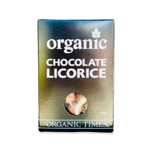 Organic Times Milk Chocolate Licorice 200g