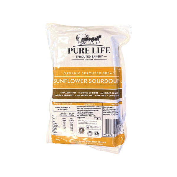 Pure Life Sunflower Sourdough Sprouted Bread 850g