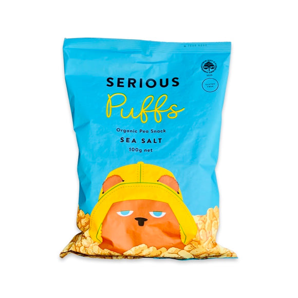 Serious Pea Puffs Sea Salt 100g