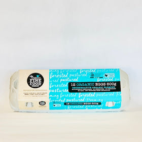 Organic Fine Food Eggs Dozen 600g